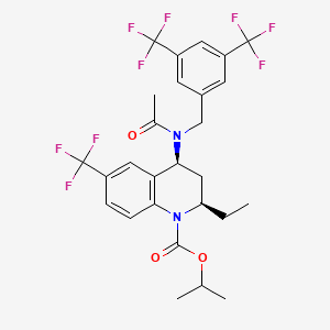 molecular formula C27H27F9N2O3 B1669505 CP-532623 CAS No. 261947-38-0