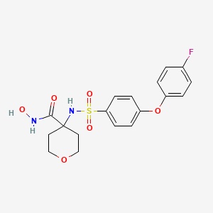 2H-Pyran-4-carboxamide, 4-(((4-(4-fluorophenoxy)phenyl)sulfonyl)amino)tetrahydro-N-hydroxy-