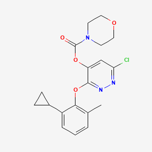 molecular formula C19H20ClN3O4 B1669518 Cyclopyrimorate CAS No. 499231-24-2