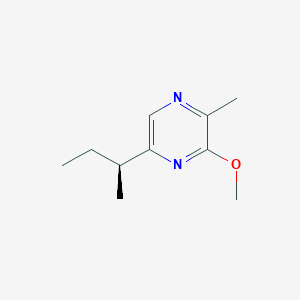 molecular formula C10H16N2O B166952 (S)-5-(sec-Butyl)-3-methoxy-2-methylpyrazine CAS No. 136025-81-5