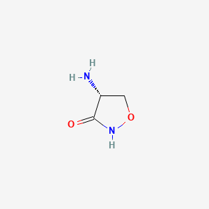 molecular formula C3H6N2O2 B1669520 环丝氨酸 CAS No. 68-41-7