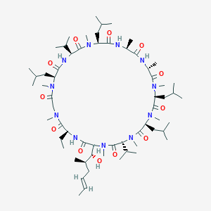 molecular formula C62H111N11O12 B1669524 Cyclosporin H CAS No. 83602-39-5
