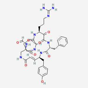 molecular formula C36H45N9O8 B1669525 Cyclotheonamide A CAS No. 129033-04-1