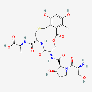 molecular formula C26H35N5O12S B1669526 Cyclothialidine CAS No. 147214-63-9