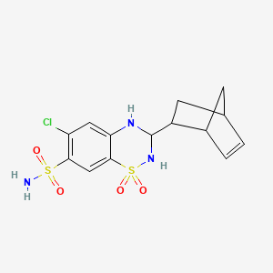 molecular formula C14H16ClN3O4S2 B1669527 Cyclothiazide CAS No. 2259-96-3