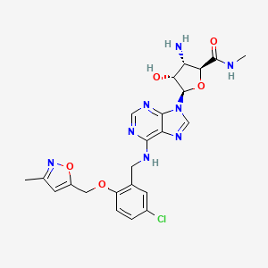 molecular formula C23H25ClN8O5 B1669545 CP-608039 CAS No. 331727-55-0