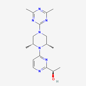 molecular formula C17H25N7O B1669550 Sorbitol dehydrogenase-IN-1 CAS No. 300551-49-9