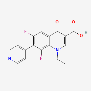 molecular formula C17H12F2N2O3 B1669555 CP-67015 CAS No. 100325-51-7