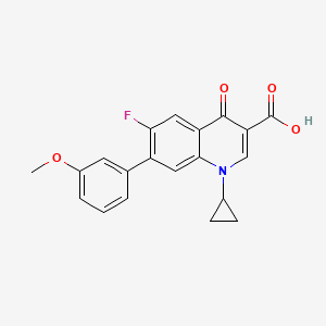 3-Quinolinecarboxylic acid, 1-cyclopropyl-6-fluoro-1,4-dihydro-7-(4-methoxyphenyl)-4-oxo-