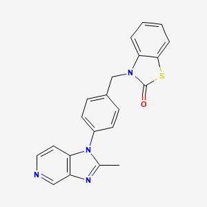 molecular formula C21H16N4OS B1669578 CP-94707 CAS No. 343250-05-5