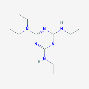 molecular formula C11H22N6 B166958 2-N,2-N,4-N,6-N-tetraethyl-1,3,5-triazine-2,4,6-triamine CAS No. 93567-85-2