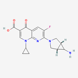 molecular formula C17H17FN4O3 B1669580 Trovafloxacin4 CAS No. 147059-71-0