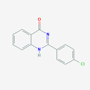 molecular formula C14H9ClN2O B1669594 2-(4-Chlorophenyl)quinazolin-4-ol CAS No. 7455-77-8