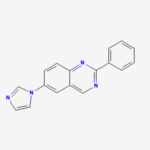 molecular formula C17H12N4 B1669596 cr4056 CAS No. 1004997-71-0