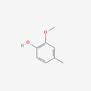 molecular formula C8H10O2 B1669609 2-Methoxy-4-methylphenol CAS No. 93-51-6