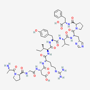 molecular formula C60H66N16O15 B1669617 Crinia-angiotensin CAS No. 72007-47-7