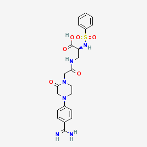 molecular formula C22H26N6O6S B1669621 CRL-42872 free base CAS No. 256344-23-7