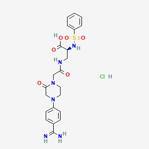 molecular formula C22H27ClN6O6S B1669622 CRL-42872 CAS No. 256385-24-7
