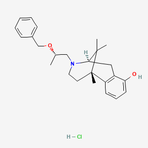molecular formula C25H34ClNO2 B1669623 Crobenetine hydrochloride CAS No. 221018-88-8