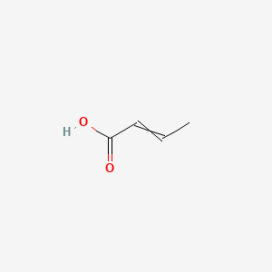 molecular formula C4H6O2<br>C4H6O2<br>CH3-CH=CH-COOH B1669628 Crotonic Acid CAS No. 3724-65-0