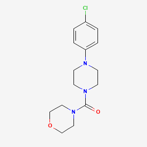 molecular formula C15H20ClN3O2 B1669636 [4-(4-Chlorophenyl)piperazin-1-yl](morpholin-4-yl)methanone CAS No. 700856-05-9