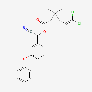 molecular formula C22H19Cl2NO3 B1669662 Cypermethrin CAS No. 52315-07-8