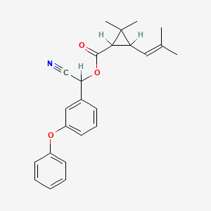 molecular formula C24H25NO3 B1669663 Cyphenothrin CAS No. 39515-40-7
