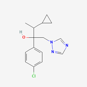 molecular formula C15H18ClN3O2S B1669668 Cyproconazole CAS No. 94361-06-5