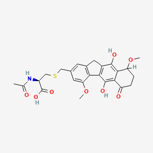 molecular formula C25H27NO8S B1669674 Cysfluoretin CAS No. 154163-82-3