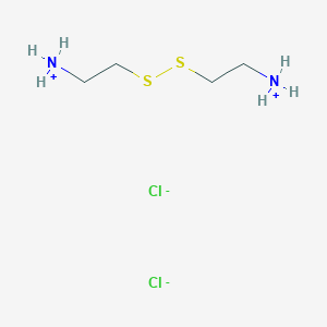 molecular formula C4H12N2S2.2ClH<br>C4H14Cl2N2S2 B1669677 Cystamine Dihydrochloride CAS No. 56-17-7