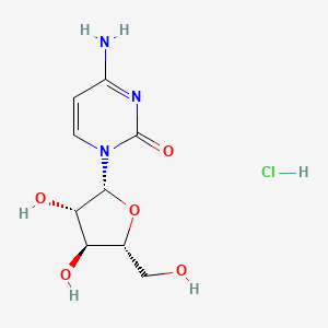 molecular formula C9H13N3O5.ClH<br>C9H14ClN3O5 B1669688 Cytarabine Hydrochloride CAS No. 69-74-9