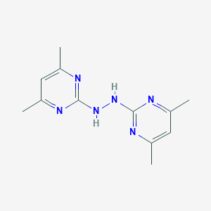 molecular formula C12H16N6 B166969 2,2'-Hydrazine-1,2-diylbis(4,6-dimethylpyrimidine) CAS No. 7135-09-3