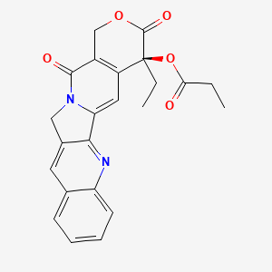 molecular formula C23H20N2O5 B1669701 喜树碱-20-O-丙酸酯 CAS No. 194414-69-2
