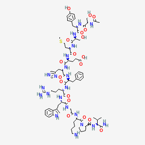 molecular formula C77H109N21O19S B1669703 黑素激肽 CAS No. 581-05-5