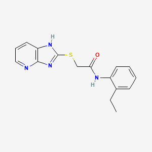 molecular formula C16H16N4OS B1669707 N-(2-Ethylphenyl)-2-(3h-Imidazo[4,5-B]pyridin-2-Ylsulfanyl)acetamide CAS No. 826998-10-1