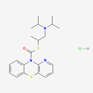 10H-Pyrido(3,2-b)(1,4)benzothiazine-10-carbothioic acid, S-((2-diisopropylamino-1-methyl)ethyl) ester, hydrochloride