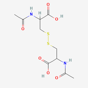 molecular formula C10H16N2O6S2 B1669719 Cystine, N,N'-diacetyl-, L- CAS No. 5545-17-5