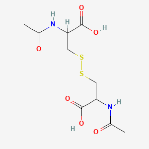 molecular formula C10H16N2O6S2 B1669719 N,N'-Diacetyl-L-cystine CAS No. 5545-17-5