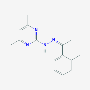 molecular formula C15H18N4 B166972 Ferimzone CAS No. 89269-64-7