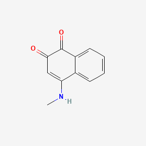 molecular formula C11H9NO2 B1669724 1,2-Naphthalenedione, 4-(methylamino)- CAS No. 57404-51-0