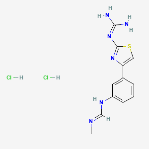 N-Methyl-N'-(3-(2-guanidinothiazol-4-yl)phenyl)formamidine