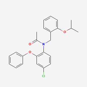 molecular formula C24H24ClNO3 B1669733 N-(4-chloro-2-phenoxyphenyl)-N-(2-isopropoxybenzyl)acetamide CAS No. 220551-79-1