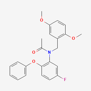 N-(2,5-dimethoxybenzyl)-N-(5-fluoro-2-phenoxyphenyl)acetamide