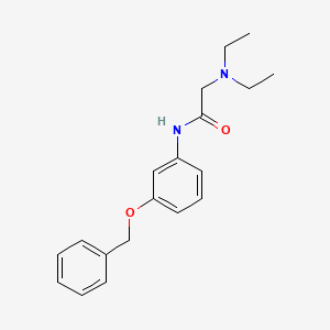 2-Diethylamino-3'-benzyloxyacetanilide
