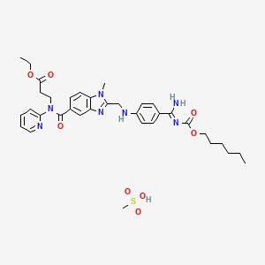 molecular formula C35H45N7O8S B1669742 Dabigatran etexilate meslate CAS No. 872728-81-9
