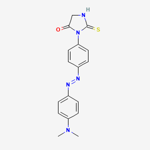 B1669744 4-Imidazolidinone, 3-(4-((4-(dimethylamino)phenyl)azo)phenyl)-2-thioxo- CAS No. 72683-57-9