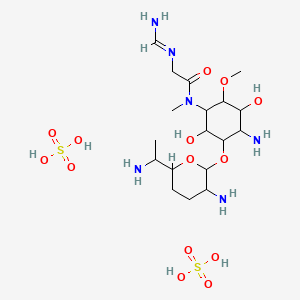 molecular formula C18H40N6O14S2 B1669754 Dactimicin sulfate CAS No. 73245-91-7