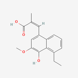 molecular formula C17H18O4 B1669765 DA-E 5090 CAS No. 131420-84-3