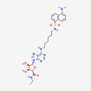 molecular formula C30H40N8O6S B1669805 Dansyl-NECA CAS No. 219982-12-4