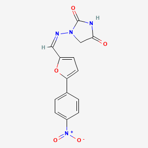 molecular formula C14H10N4O5 B1669809 丹曲林 CAS No. 7261-97-4